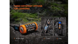 Fenix 16340 - 1050mAh - Acumulator cu USB Type-C - ARB-L 16-1050UP